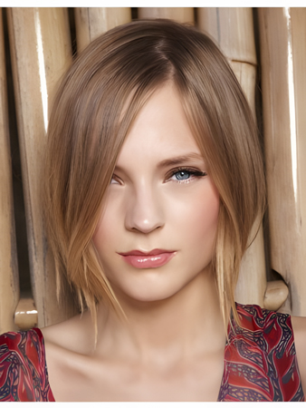 Elaborately Lace Front Synthetic Straight Wig