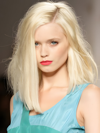 Elegant Straight Lace Front Synthetic Wig