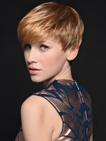 Charming Straight Lace Front Synthetic Wig