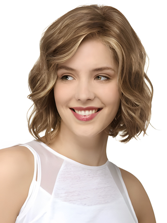 New Style Human Hair Lace Front Wavy Wig