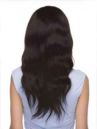 Stylish Lace Front Remy Human Hair Wavy Wig
