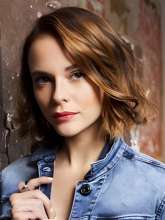 Glamorous Lace Front Synthetic Wavy Wig