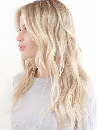 Pretty Wavy Lace Front Remy Human Hair Wig