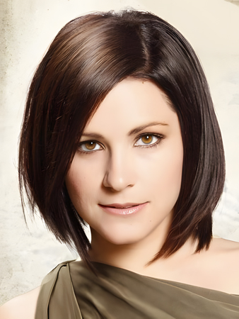 Bob Layered Hairstyle Lace Front Wig For Woman