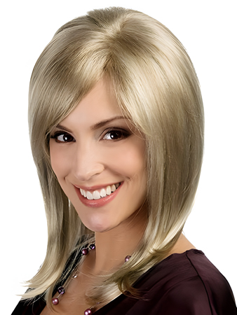 Soft Fringe Lace Front with Mono Wig For Woman