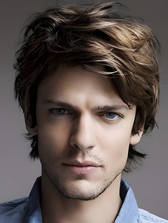 Nice Lace Front Wavy Men Wig