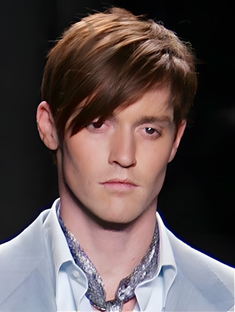 Glamorous Human Hair Straight Lace Front Wig