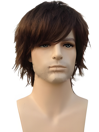 Attractive Human Hair Straight Capless Wig