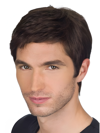 Chic Full Lace Human Hair Mens Wig