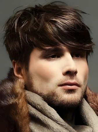 New Style Short Full Lace Human Hair Mens Wig