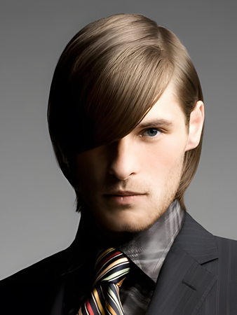Classic Style Lace Front Human Hair Mens Wig