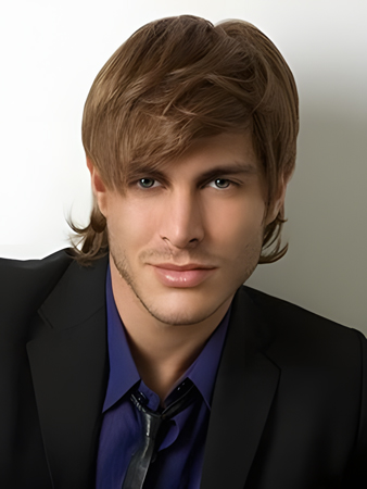 Popular Capless Wavy Human Hair Wig