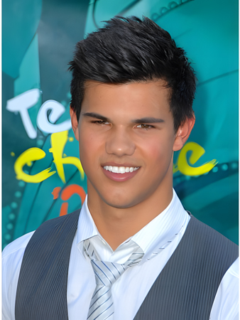 Custom Lautner's Human Hair Mens Wig