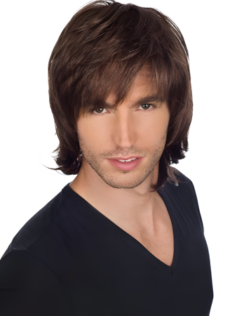 Attractive Human Hair Straight Capless Wig