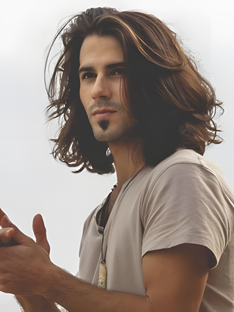 Stylish Remy Human Hair Lace Front Wavy Wig