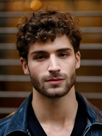 Natural Synthetic Lace Front Wavy Wig