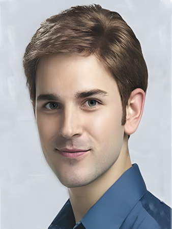 James Hand-Tied Full Lace Mens Wig