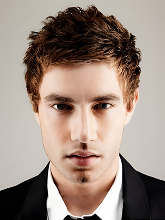 Cool Curly Short Full Lace Mens Wig