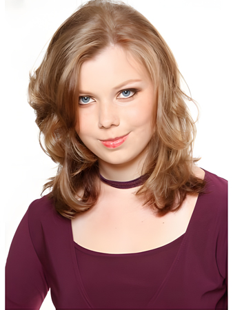 Pleasant Lace Front Wavy Synthetic Wig