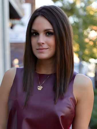 Elegant Lace Front Straight Synthetic Wig