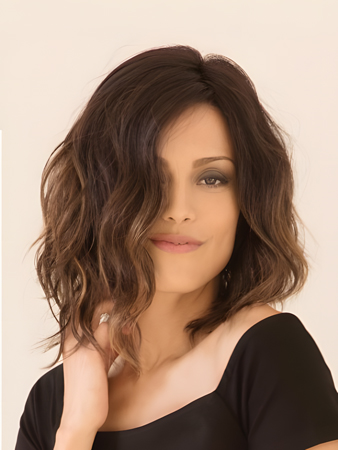 Smooth Synthetic Lace Front Wavy Wig