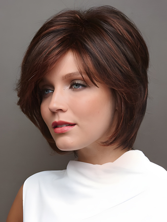 Bob Straight Synthetic Capless Wigs