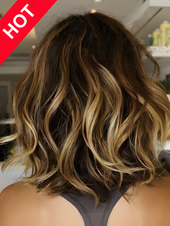 Top Selling Wavy Synthetic Medium Wig