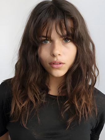 Natural Capless Wavy Synthetic Wig