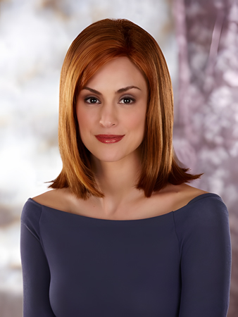 Nice Mid-length Front Lace Synthetic Wig