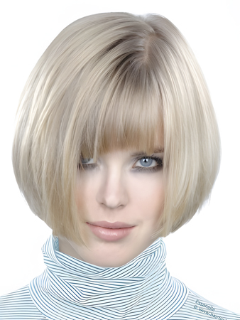 Shimmering Straight Capless Synthetic Wig