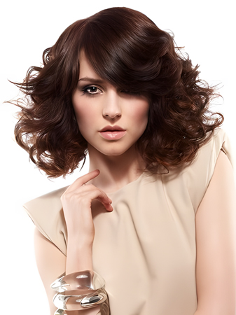 Romantic Front Lace Spiral Wavy Synthetic Wig