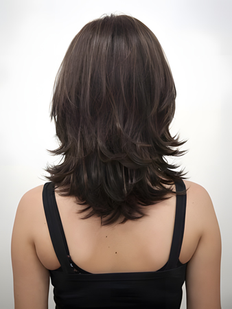 Most Popular Length Synthetic Wig With Flicked Out Ends