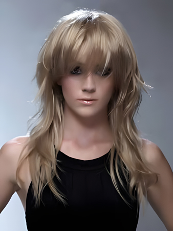 Stunning Long Wavy Synthetic Wig For Women