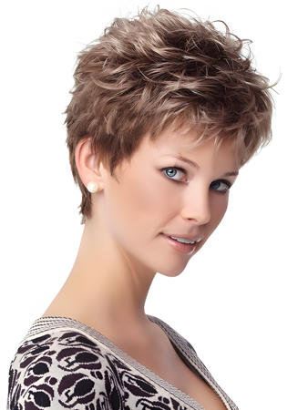 Romantic Short Capless Synthetic Wig