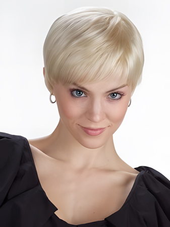 Classic Short Lace Front Monofilament Synthetic Wig
