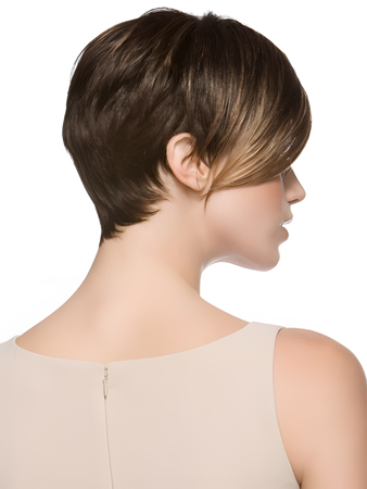 Chic Blonde Monofilament Straight Short Boycuts Wig