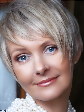 Fashion Lace Front Straight Short Gray Wig