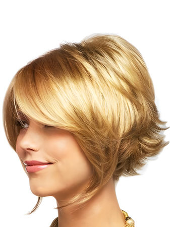 Fine Slightly Wavy Synthetic Wig