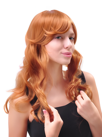 Fashionable Long Wavy Capless Synthetic Wig
