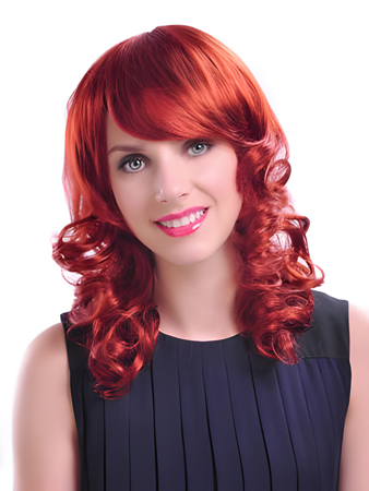 Marvelous Natural Medium Wavy Synthetic Capless Wig