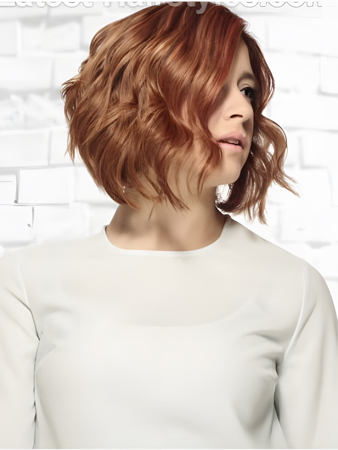 Elegante High Quality Medium Wavy Capless Synthetic Wig