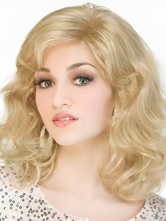 Simple Wavy Synthetic Capless Wig
