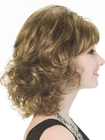 Medium Excellent Wavy Capless Wig