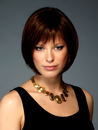 Sweet Medium Length Wavy Synthetic Wig