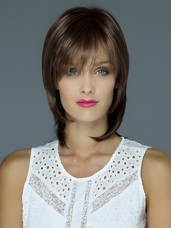 Pleasant Medium Length Straight Synthetic Wig
