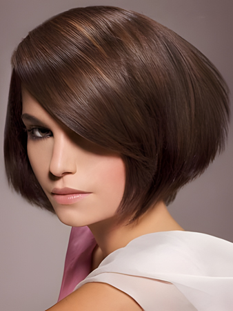 Classic Short Length Lace Front Straight Synthetic Wig