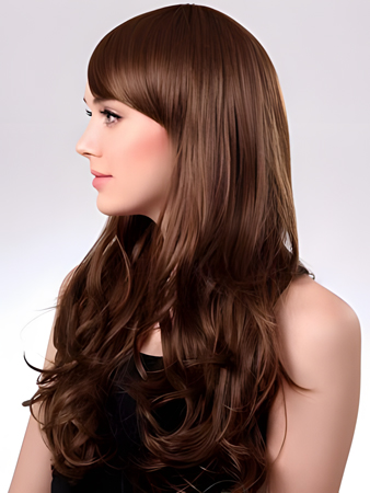 Polished Wavy Long Capless Synthetic Wig