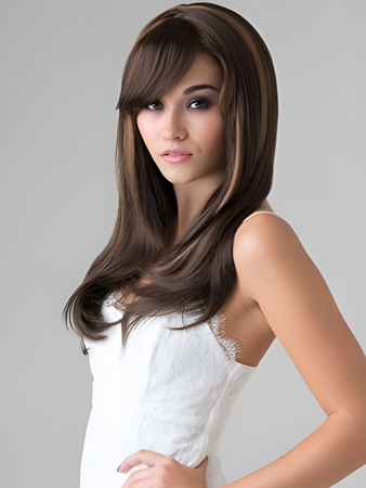 Comfortable Synthetic Straight Capless Wig