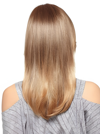 Flattering Straight Long Lace Front Synthetic Wig