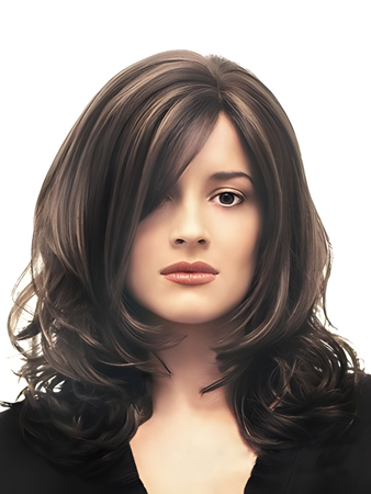 Stylish Synthetic Wavy Capless Wig